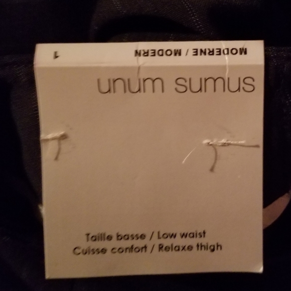 TRISTAN Navy Blue Pinstripe Trousers (Size 1) - Picture 6 of 14